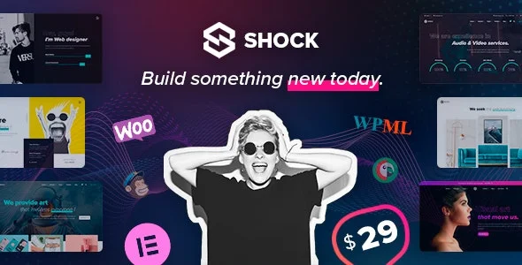 Shock 1.0.2 Nulled – Creative Multipurpose WordPress Theme