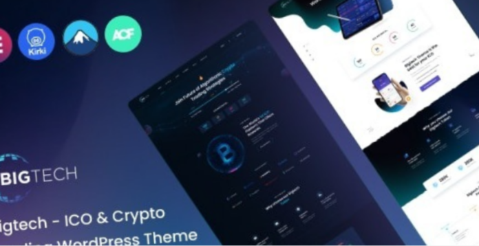 Bigtech ICO & Crypto Landing WordPress Theme