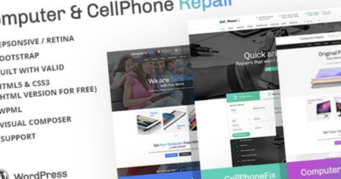 Computer and CellPhone Repair Services WordPress Theme