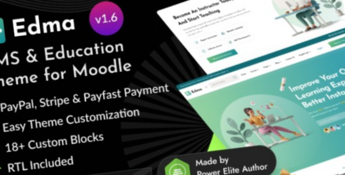 Edma Moodle 4+ LMS Education Theme