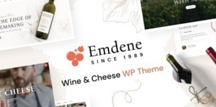 Emdene Wine & Cheese WordPress Theme