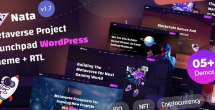 Nata Metaverse Project Launchpad WordPress Theme