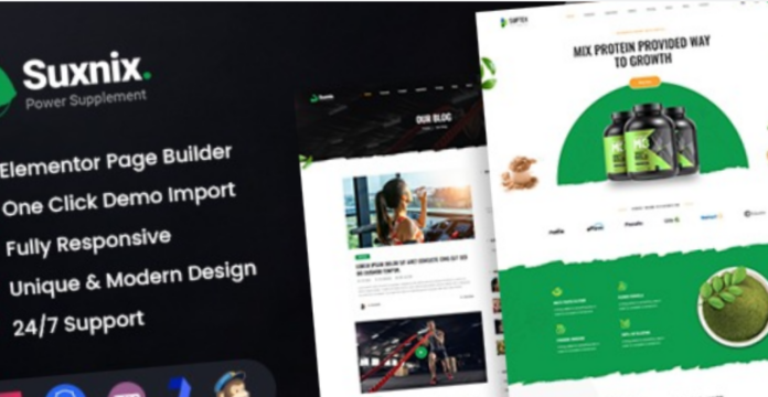 Suxnix Health Supplement WordPress Theme