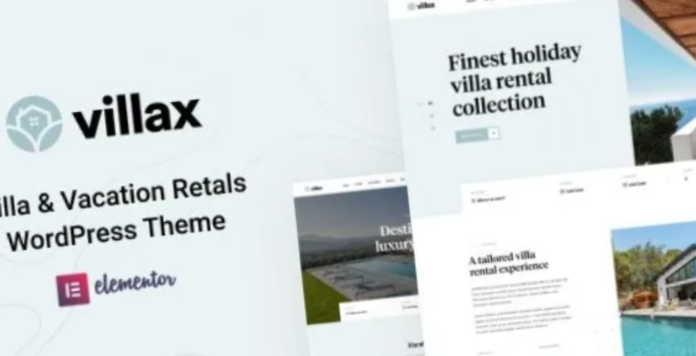 Villax Villa & Vacation Rentals WordPress Theme